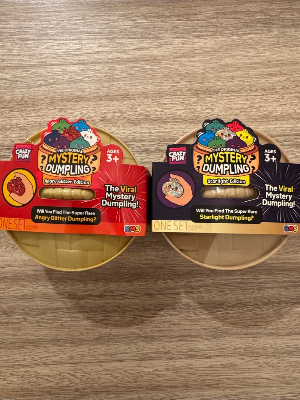 Mystery Dumpling Angry Glitter & Starlight Edition Set of 2. NEW